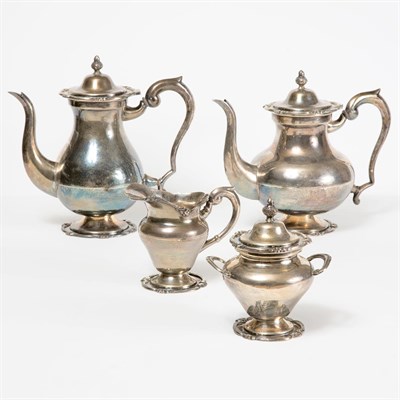 Lot 356 - Sterling Silver Five-Piece Coffee and Tea...