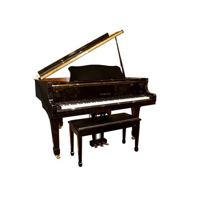 Lot 157 - Yamaha Ebonized Baby Grand Piano Serial no....