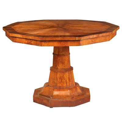 Lot 100 - Biedermeier Style Fruitwood Center Table...