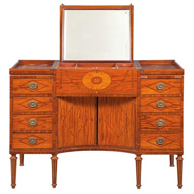 Lot 179 - Edwardian Inlaid Satinwood Dressing Table...