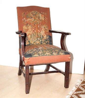 Lot 259 - George III Style Needlepoint Upholstered...