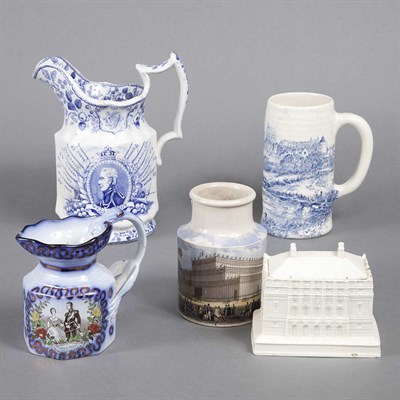 Lot 144 - Group of Five English Commemorative Porcelain...