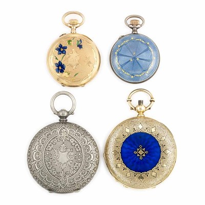 Lot 903 - Group of Lapel Pendant-Watches and Pocket Watches