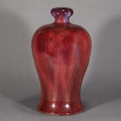 Lot 723 - Chinese Flambe Glazed Porcelain Meiping Late...