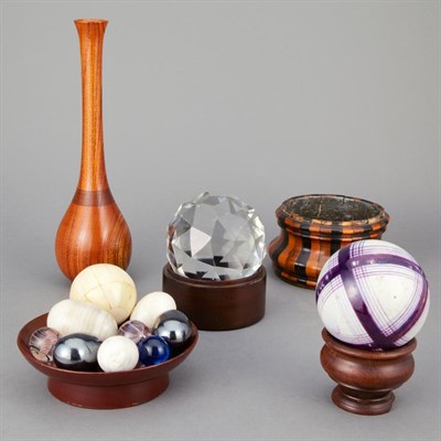 Lot 153 - Group of Wood, Glass and Metal Small Articles...