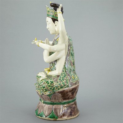 Lot 680 - Chinese Famille Verte Glazed Porcelain...