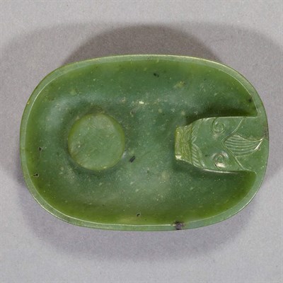 Lot 520 - Chinese Spinach Jade Belt Hook 19th Century Of...