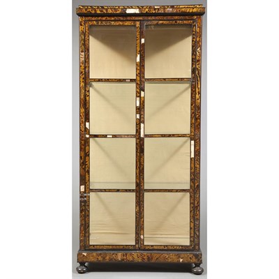 Lot 113 - Faux Tortoise Shell Veneered Vitrine Height 6...