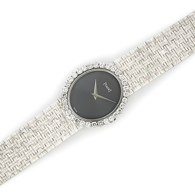 Lot 102 - White Gold and Diamond Wristwatch, Piaget