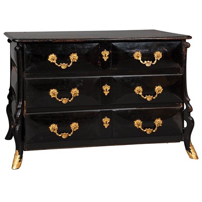 Lot 143 - Louis XIV Gilt-Bronze Mounted Painted Commode...