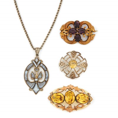 Lot 876 - Group of Sterling Silver, Gold-Filled and Metal Jewelry