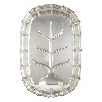 Lot 272 - Sterling Silver Well and Tree Platter On ball...