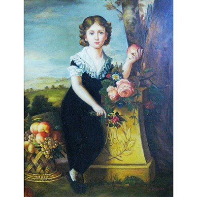 Lot 1 - 20th Century School Portrait of a Young Girl...