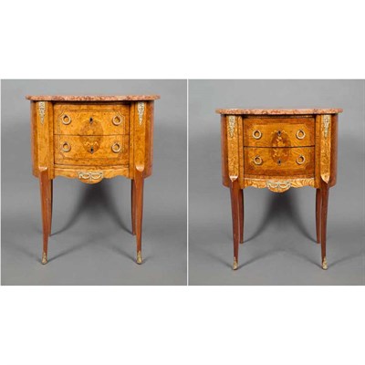 Lot 123 - Pair of Louis XVI Style Gilt-Metal Mounted...