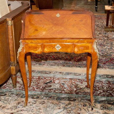Lot 126 - Louis XV Style Gilt-Metal Mounted Marquetry...