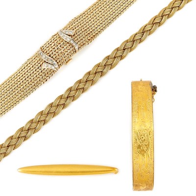 Lot 885 - Group of Gold, Metal and Gold-Filled Jewelry