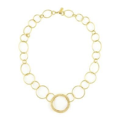 Lot 14 - Gold and Diamond Necklace
