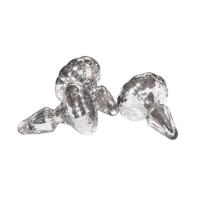 Lot 255 - Group of Nine Mercury Glass Style Ornaments