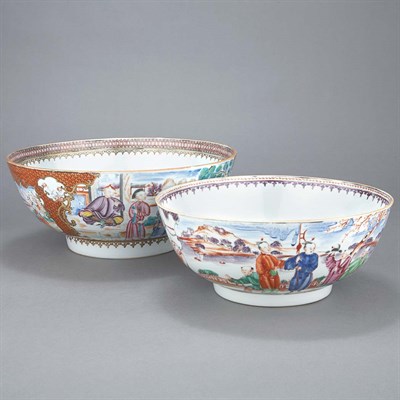 Lot 348 - Two Similar Chinese Famille Rose Porcelain...