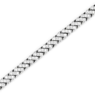 Lot 268 - White Gold and Diamond Bracelet