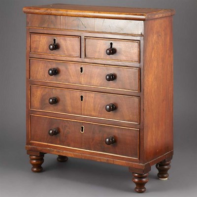 Lot 306 - Biedermeier Style Mahogany Miniature Chest...
