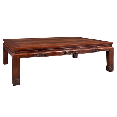 Lot 608 - Chinese Huanghuali Low Table 18th Century The...