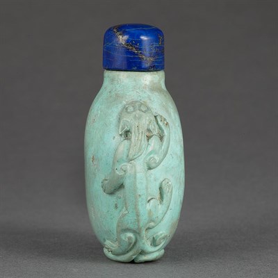Lot 242 - Chinese Turquoise Snuff Bottle 19th Century Of...