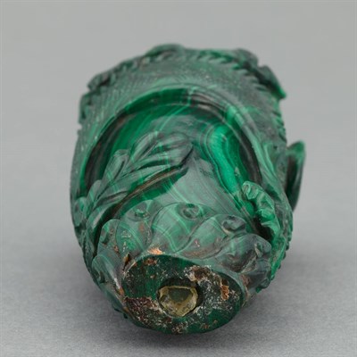Lot 232 - Chinese Malachite Snuff Bottle 20th Century...
