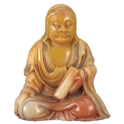 Lot 269 - Chinese Soapstone Figure of Buddha 18th/19th...