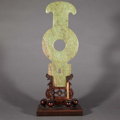 Lot 253 - Chinese Archaic Style Jade Axe Head 20th...