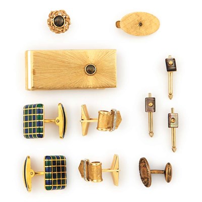 Lot 185 - Group of Gentleman's Jewelry