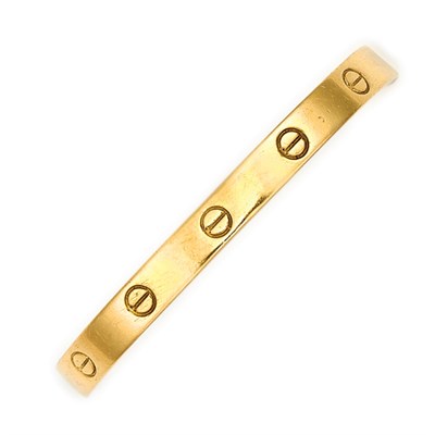 Lot 823 - Gold Bangle Bracelet