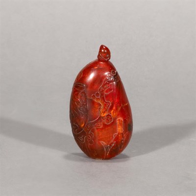 Lot 193 - Chinese Amber Snuff Bottle Early 20th century...