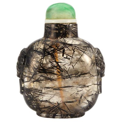 Lot 204 - Chinese Hair Crystal Snuff Bottle 19th Century...