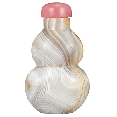 Lot 202 - Chinese Banded Agate Snuff Bottle 19th Century...