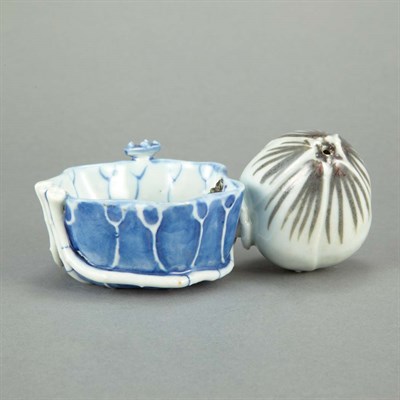 Lot 732 - Chinese Blue,White and Black Glazed Porcelain...