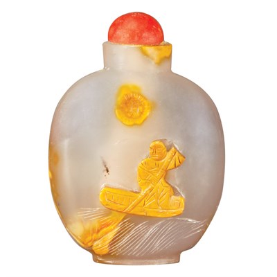 Lot 231 - Chinese Shadow Agate Snuff Bottle 19th Century...