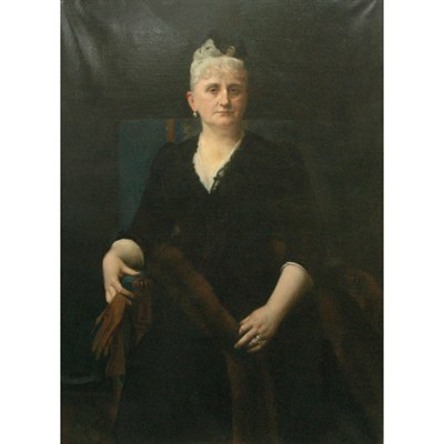 Lot 39 - Alexandre Cabanel French, 1823-1889 Lady with...