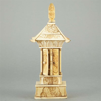 Lot 264 - Japanese Ivory Traveling Shrine Early 20th...