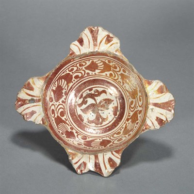 Lot 187A - Hispano Moresque Tin Glazed Earthenware Bowl...