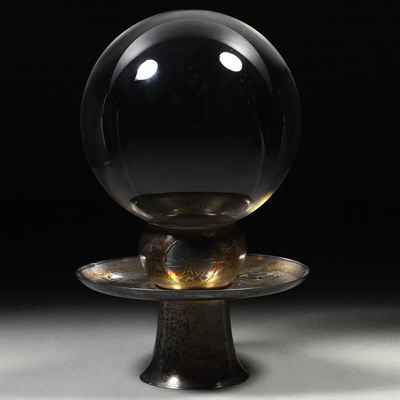 Lot 96 - Chinese Crystal Sphere Colorless and...