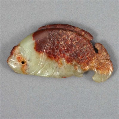 Lot 170 - Chinese Jade Carved Fish Pendant 19th Century...