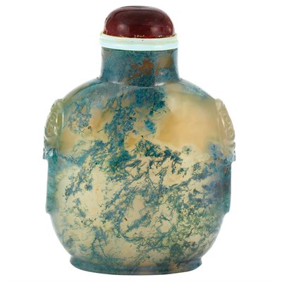 Lot 60 - Chinese Dendritic Moss Agate Snuff Bottle 19th...