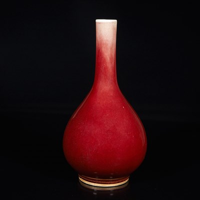 Lot 66 - Chinese Sang de Boeuf Glazed Porcelain Bottle...