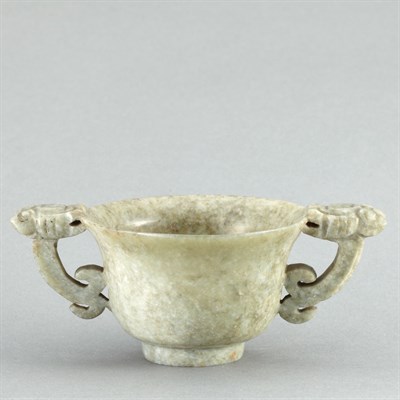 Lot 76 - Chinese Jade Two-Handled Cup Late 19th/early...