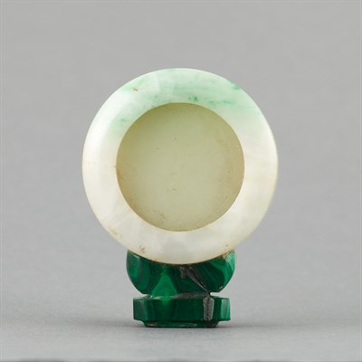 Lot 73 - Chinese Jadeite Archer's Ring 19th Century The...