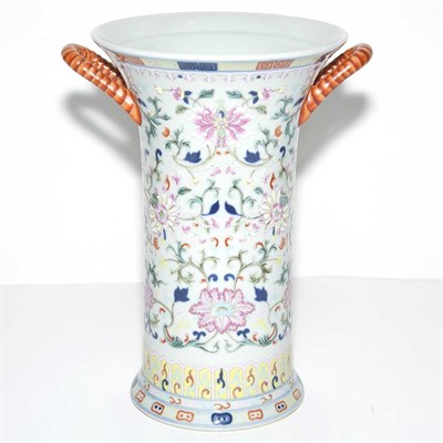 Lot 245 - Chinese Famille Rose Porcelain Vase Height 11...