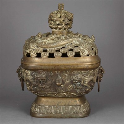 Lot 490 - Chinese Bronze Censer Late Ming/Early Qing...