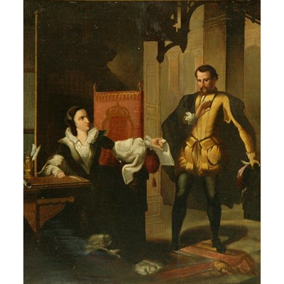 Lot 45 - English School 20th Century The Confrontation...