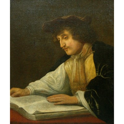 Lot 52 - Dutch School 18th/19th Century A Man Reading a...